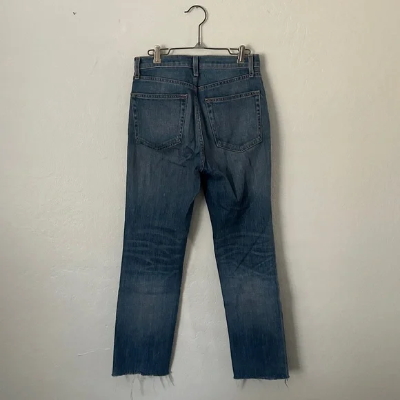Rag & Bone Straight Leg High Rise Jeans in Rovers Medium Wash Stretch size 25 - Picture 7 of 15